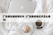 广东麻东麻将带红中（广东麻将有红中怎么看马）